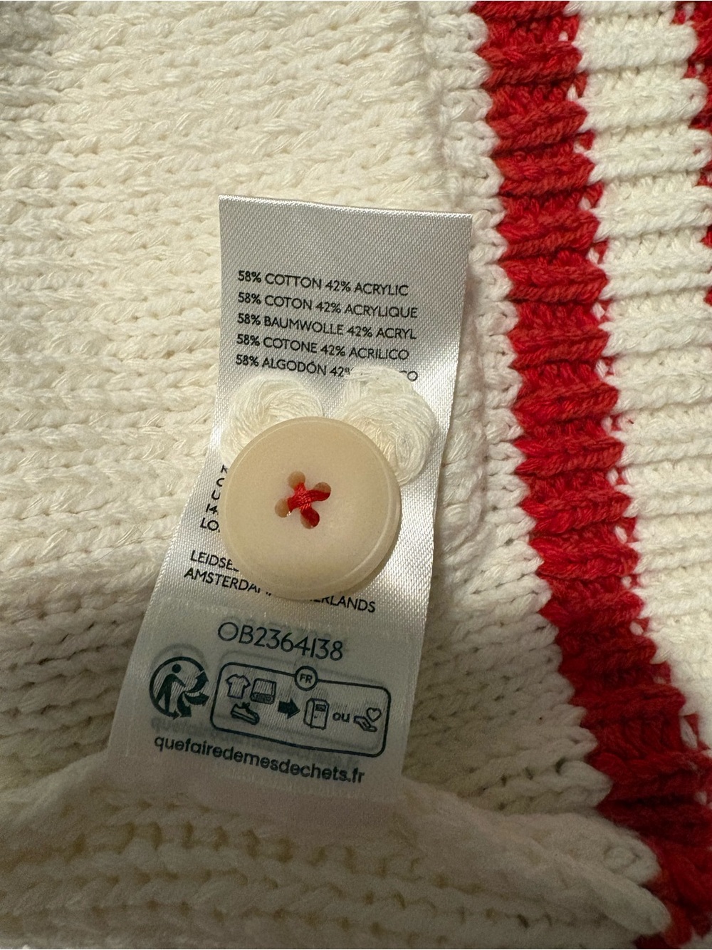 NWT Anthropologie Maeve Knit Cardigan with American Flag Motif - Picture 6 of 7
